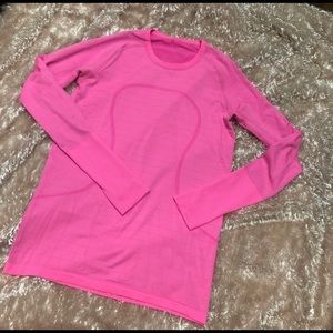 Lululemon Pink Swiftly Tech Long Sleeve